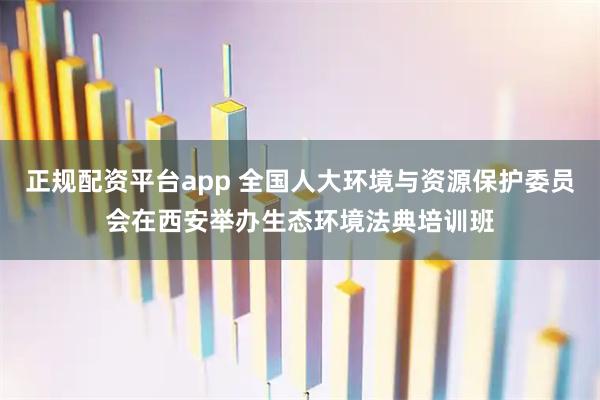 正规配资平台app 全国人大环境与资源保护委员会在西安举办生态环境法典培训班